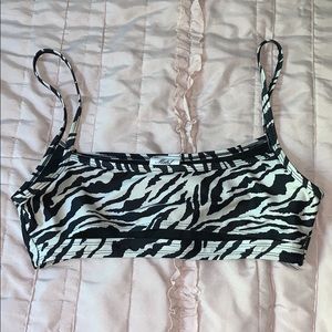 Zebra Bikini Top